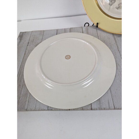 Anemone Yellow Dinner Plates Set of 2 California Gold Flintridge Sylvan China - Picture 7 of 8